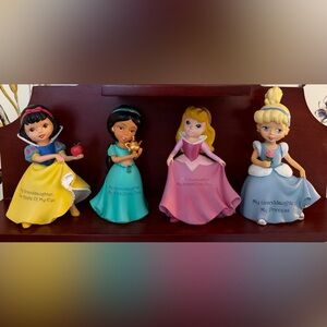 Hamilton-Disney Princess Figurines Set - Snow White, Jasmine, Aurora, Cinderella